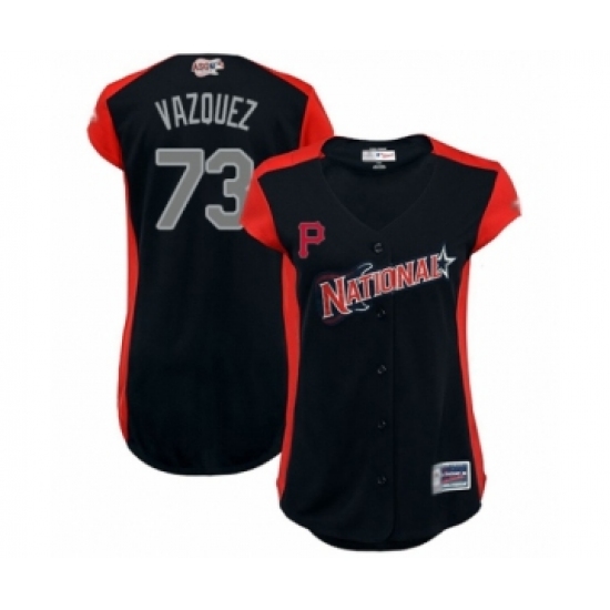 Women's Pittsburgh Pirates #73 Felipe Vazquez Authentic Navy Blue National League 2019 Baseball All-Star Jersey - Ujersey