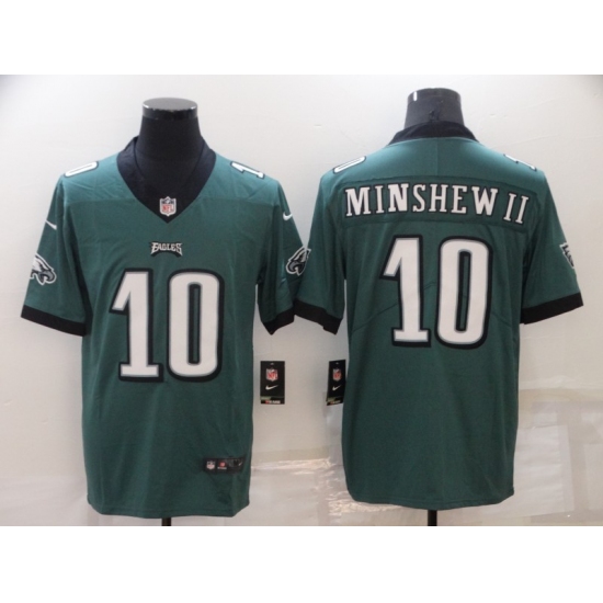 Men's Philadelphia Eagles #10 Gardner Minshew II Nike Midnight Green Limited Player Jersey - Ujersey