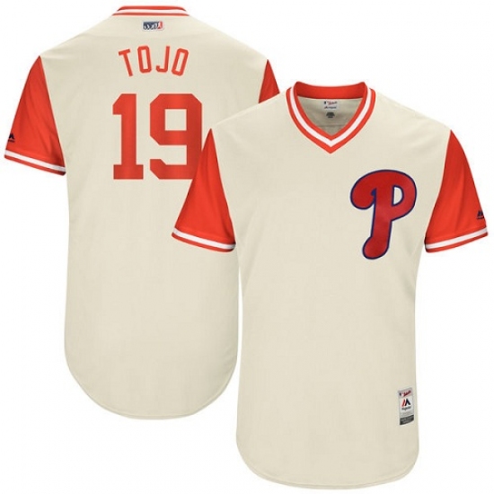 Men's Majestic Philadelphia Phillies #19 Tommy Joseph 
