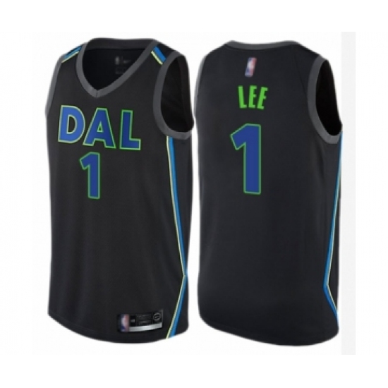 Youth Dallas Mavericks #1 Courtney Lee Swingman Black Basketball Jersey - City Edition - Ujersey