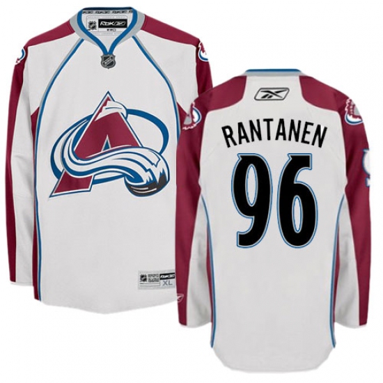 Men's Reebok Colorado Avalanche #96 Mikko Rantanen Authentic White Away NHL Jersey - Ujersey
