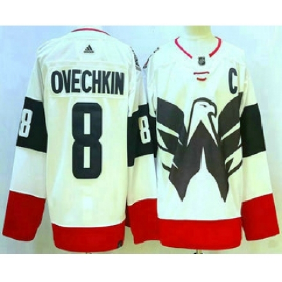Men's Washington Capitals #8 Alex Ovechkin White 2023 Stadium Series Authentic Jersey - Ujersey