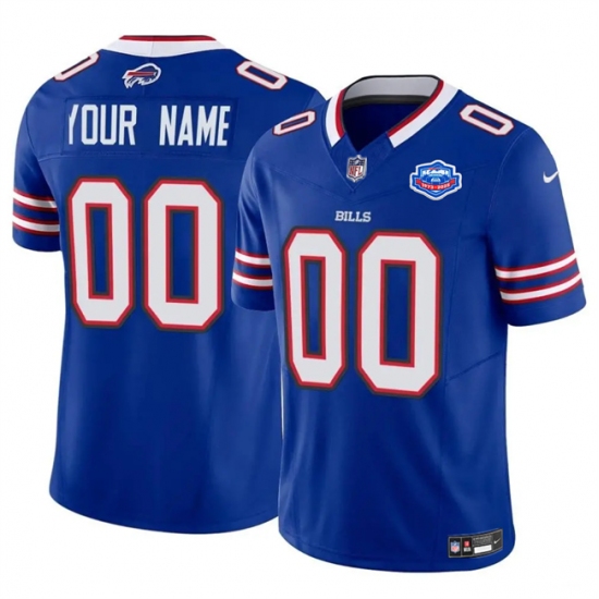 Men's Buffalo Bills Active Player Custom Blue 2025 F.U.S.E. With Farewell Patch Vapor Untouchable Limited Football Stitched Jersey - Ujersey