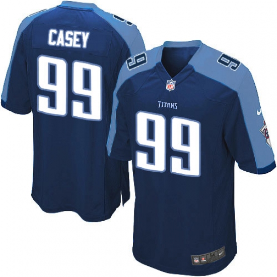 Men's Nike Tennessee Titans #99 Jurrell Casey Game Navy Blue Alternate NFL Jersey - Ujersey