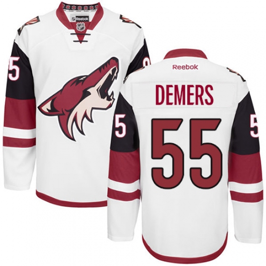 Youth Reebok Arizona Coyotes #55 Jason Demers Authentic White Away NHL Jersey - Ujersey