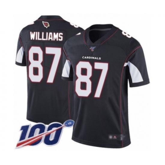 Men's Arizona Cardinals #87 Maxx Williams Black Alternate Vapor Untouchable Limited Player 100th Season Football Jersey - Ujersey