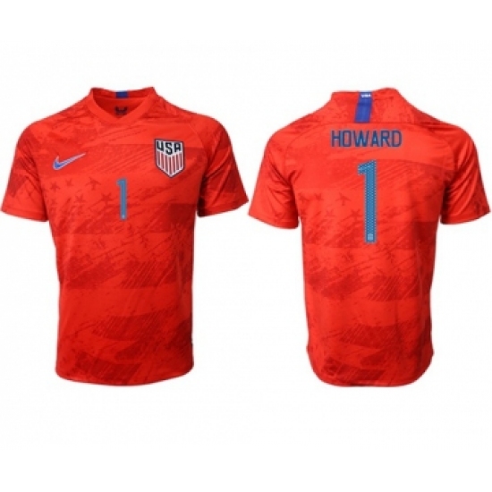 USA #1 Howard Away Soccer Country Jersey