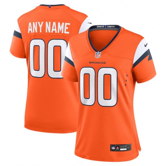 Women's Denver Broncos Active Player Custom Orange 2024 Stitched Jersey(Run Small) - Ujersey