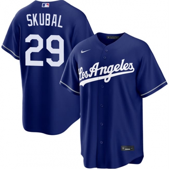 Men's Los Angeles Dodgers #29 Tarik Skubal Royal Alternate Stitched Baseball Jersey - Ujersey