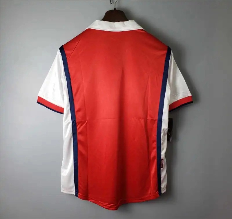 Arsenal Soccer Retro Jersey Home Custom Shirt 1998-99 - ujerseystore