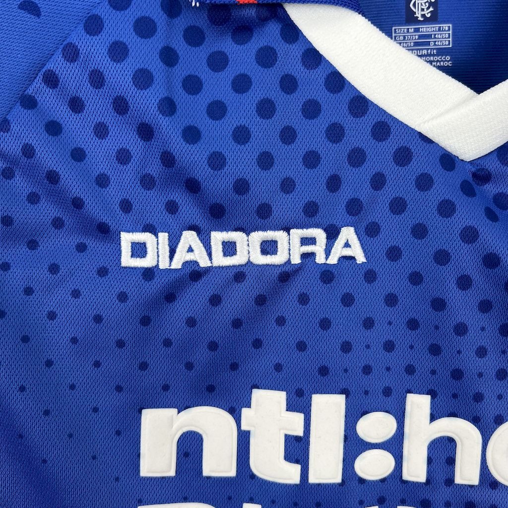 Rangers FC Retro Soccer Jersey Home Custom Shirt 2002-03 - ujerseystore