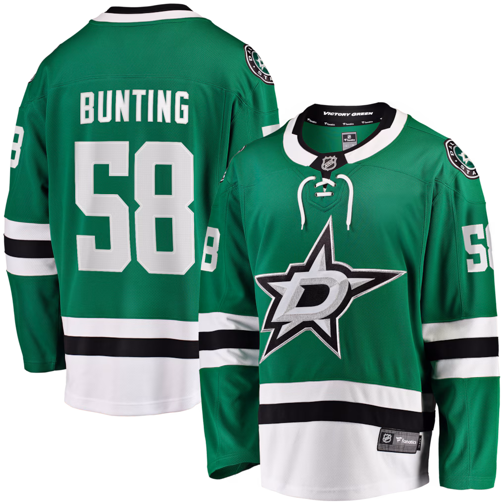 Men's Dallas Stars Michael Bunting Fanatics Kelly Green Home Breakaway Jersey - ujerseystore
