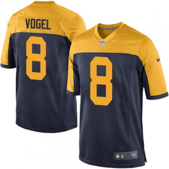 Men's Nike Green Bay Packers #8 Justin Vogel Game Navy Blue Alternate NFL Jersey - Ujersey