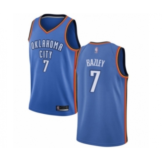 Youth Oklahoma City Thunder #7 Darius Bazley Swingman Royal Blue Basketball Jersey - Icon Edition