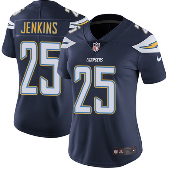 Women's Nike Los Angeles Chargers #25 Rayshawn Jenkins Navy Blue Team Color Vapor Untouchable Limited Player NFL Jersey - Ujersey