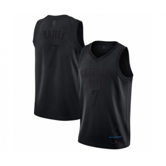 Men's Oklahoma City Thunder #7 Darius Bazley Swingman Black MVP Basketball Jersey - Ujersey