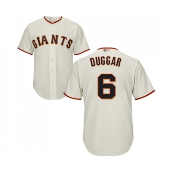 Youth San Francisco Giants #6 Steven Duggar Replica Cream Home Cool Base Baseball Jersey - Ujersey