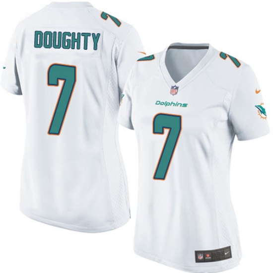 Women's Nike Miami Dolphins #7 Brandon Doughty Game White NFL Jersey - Ujersey