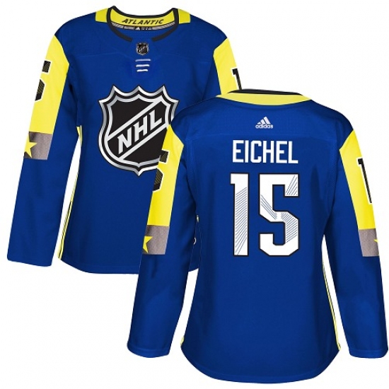 Women's Adidas Buffalo Sabres #15 Jack Eichel Authentic Royal Blue 2018 All-Star Atlantic Division NHL Jersey - Ujersey