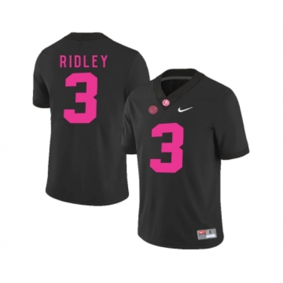 Alabama Crimson Tide 3 Calvin Ridley Black 2018 Breast Cancer Awareness College Football Jersey - Ujersey