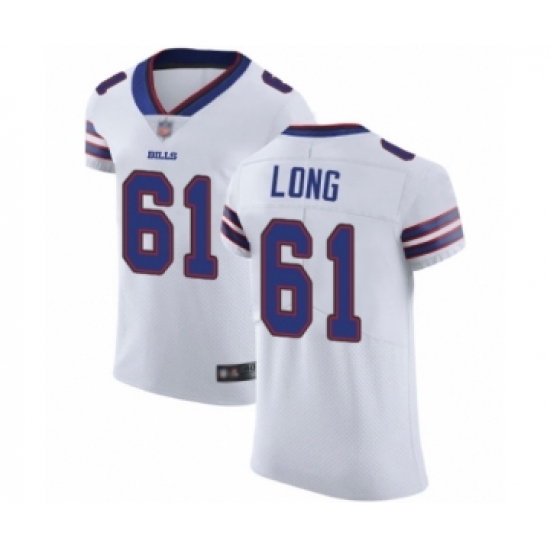 Men's Buffalo Bills #61 Spencer Long White Vapor Untouchable Elite Player Football Jersey - Ujersey