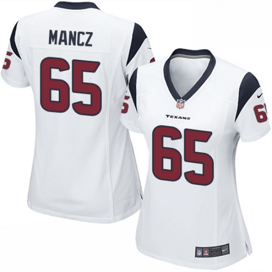 Women's Nike Houston Texans #65 Greg Mancz Game White NFL Jersey - Ujersey