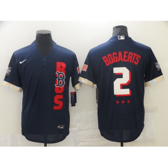 Men's Boston Red Sox #2 Xander Bogaerts Navy 2021 All-Star Game Replica Jersey - Ujersey