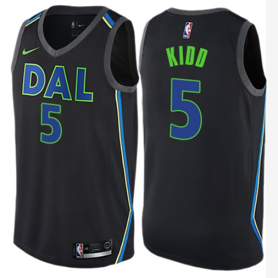 Women's Nike Dallas Mavericks #5 Jason Kidd Swingman Black NBA Jersey - City Edition - Ujersey