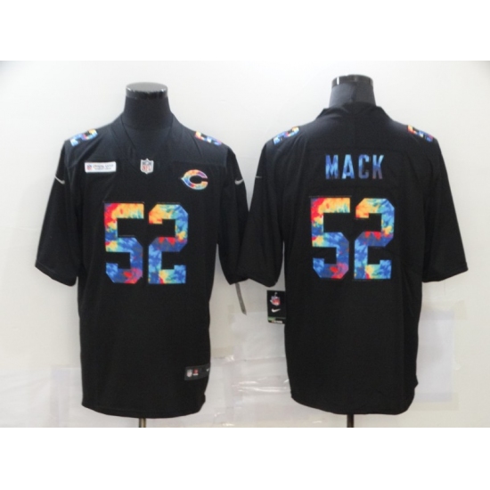Men's Chicago Bears #52 Khalil Mack Rainbow Version Nike Limited Jersey - Ujersey