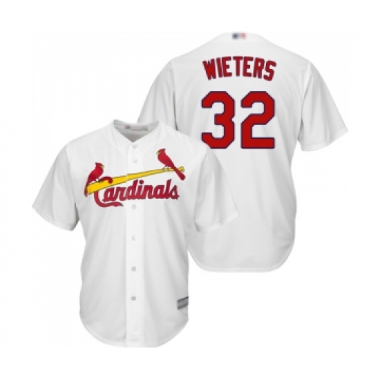 Youth St. Louis Cardinals #32 Matt Wieters Replica White Home Cool Base Baseball Jersey - Ujersey