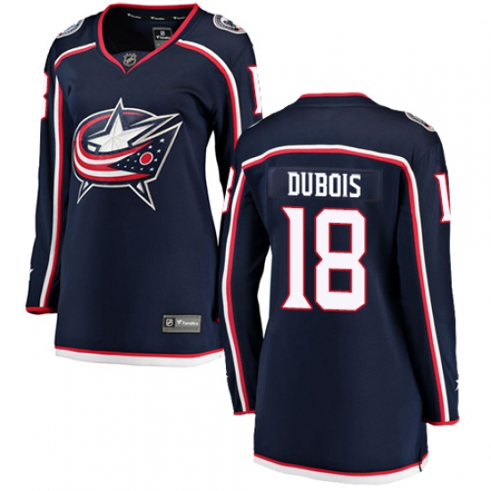 Women's Columbus Blue Jackets #18 Pierre-Luc Dubois Fanatics Branded Navy Blue Home Breakaway NHL Jersey - Ujersey