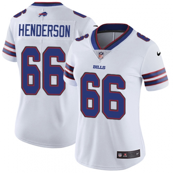 Women's Nike Buffalo Bills #66 Seantrel Henderson Elite White NFL Jersey - Ujersey