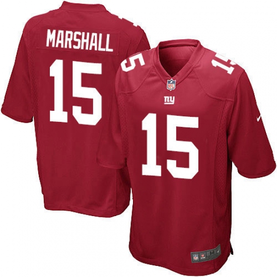 Men's Nike New York Giants #15 Brandon Marshall Game Red Alternate NFL Jersey - Ujersey