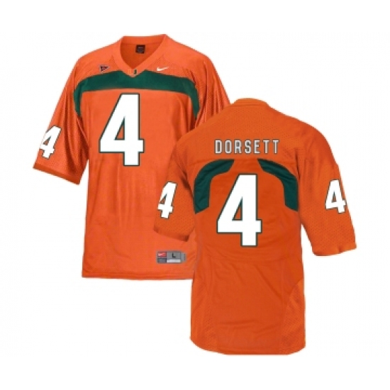 Miami Hurricanes 4 Phillip Dorsett Orange College Football Jersey - Ujersey