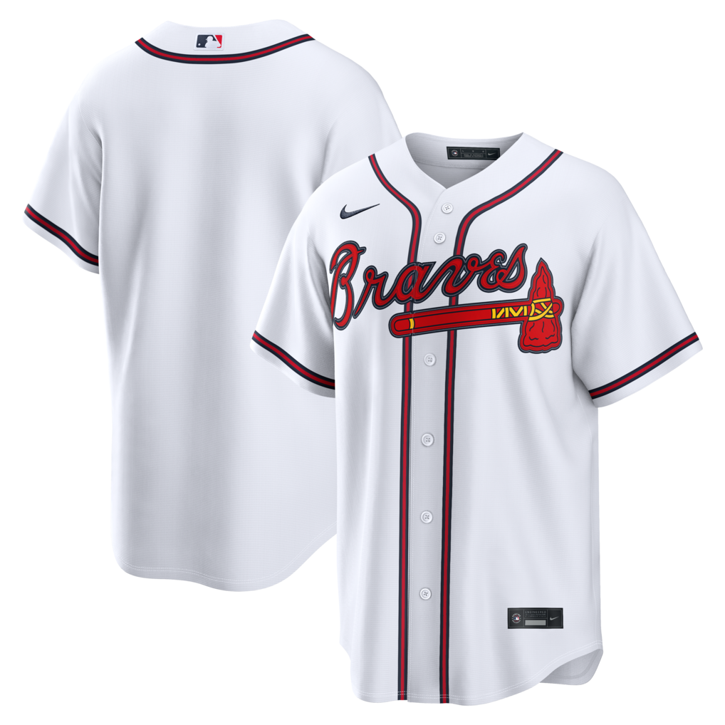 Men's Atlanta Braves  Nike White Home Replica Jersey - Ujersey