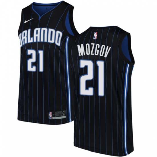 Men's Nike Orlando Magic #21 Timofey Mozgov Authentic Black NBA Jersey Statement Edition - Ujersey