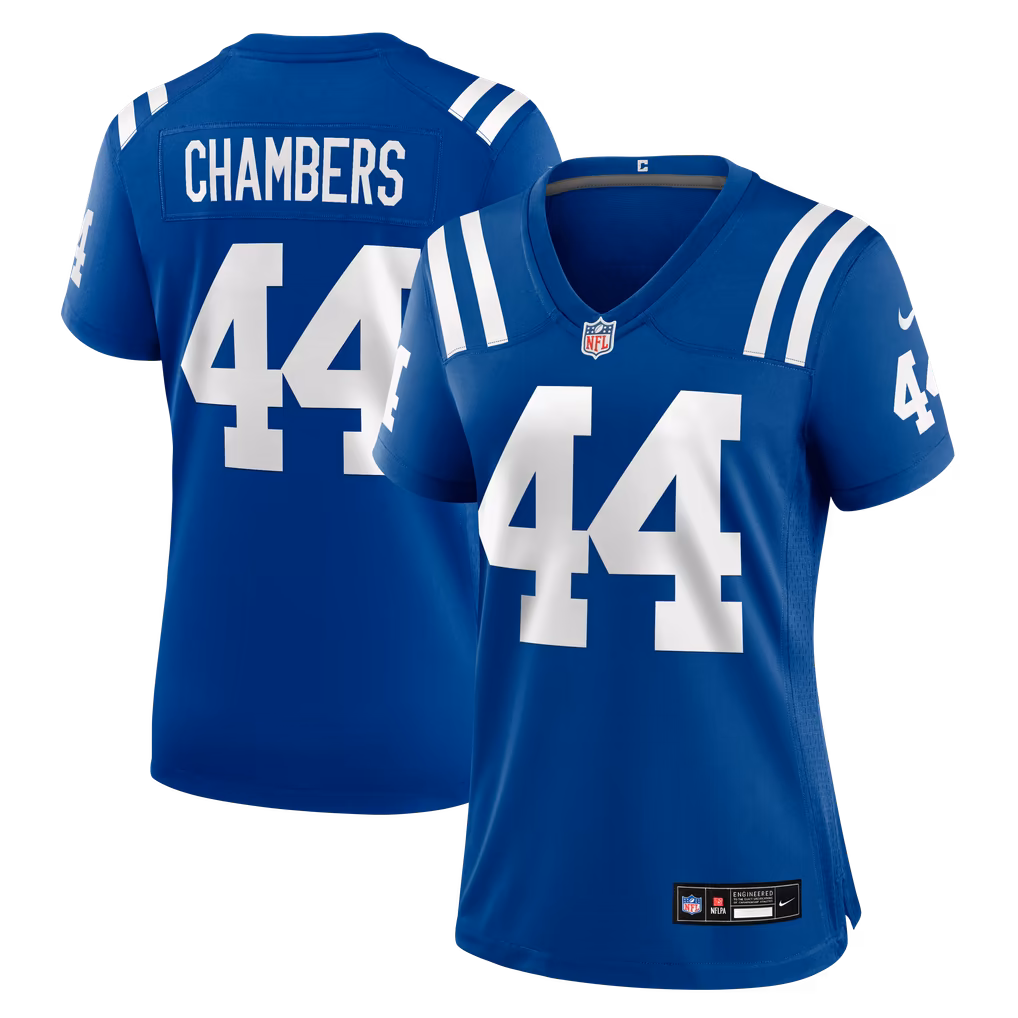 Women's Indianapolis Colts Tahj Chambers Nike Royal Team Game Jersey