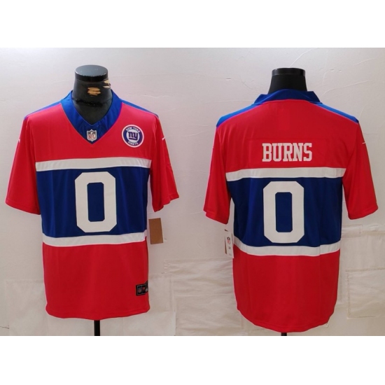 Men's New York Giants #0 Brian Burns Limited Red Alternate FUSE Team Vapor Jersey - Ujersey
