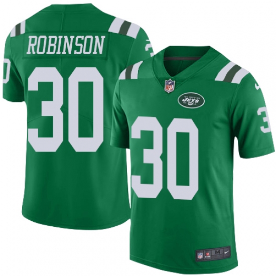 Youth Nike New York Jets #30 Rashard Robinson Limited Green Rush Vapor Untouchable NFL Jersey - Ujersey