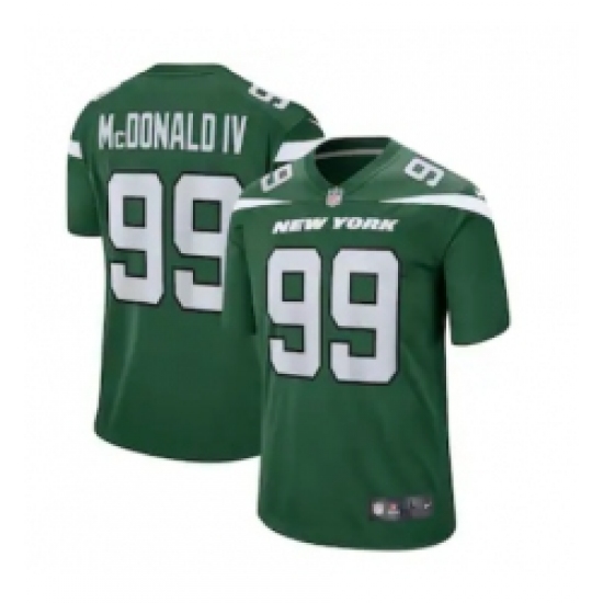 Men's Nike New York Jets #99 Will McDonald IV Gotham Green 2023 NFL Draft First Round Pick Jersey - Ujersey