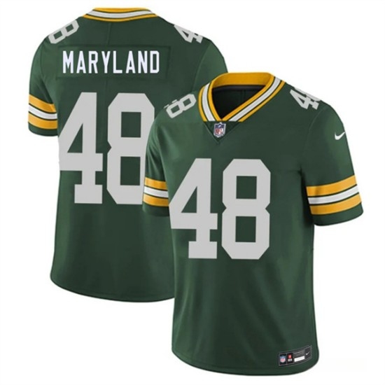 Men's Green Bay Packers #48 RJ Maryland Green 2026 Draft Vapor Untouchable Limited Football Stitched Jersey - Ujersey