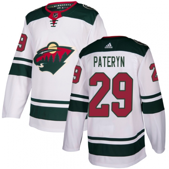 Youth Adidas Minnesota Wild #29 Greg Pateryn Authentic White Away NHL Jersey - Ujersey