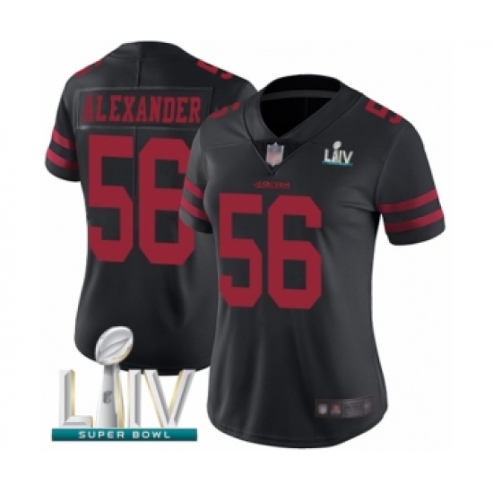 Women's San Francisco 49ers #56 Kwon Alexander Black Vapor Untouchable Limited Player Super Bowl LIV Bound Football Jersey - Ujersey