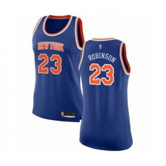 Women's New York Knicks #23 Mitchell Robinson Swingman Royal Blue Basketball Jersey - Icon Edition - Ujersey