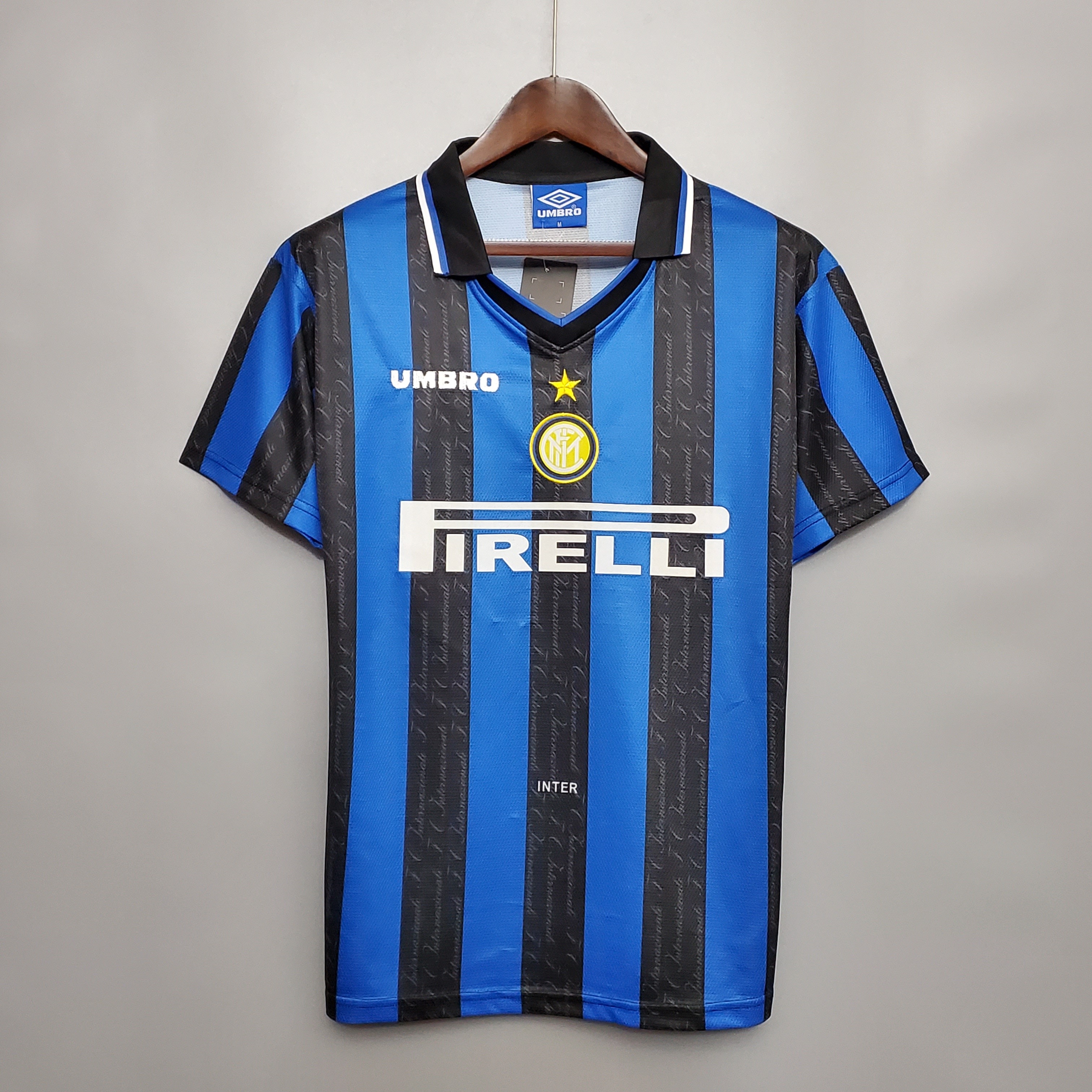 Inter Milan Jersey Custom Home Soccer Jersey 1997/98 - ujerseystore