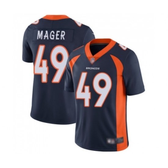 Youth Denver Broncos #49 Craig Mager Navy Blue Alternate Vapor Untouchable Limited Player Football Jersey - Ujersey