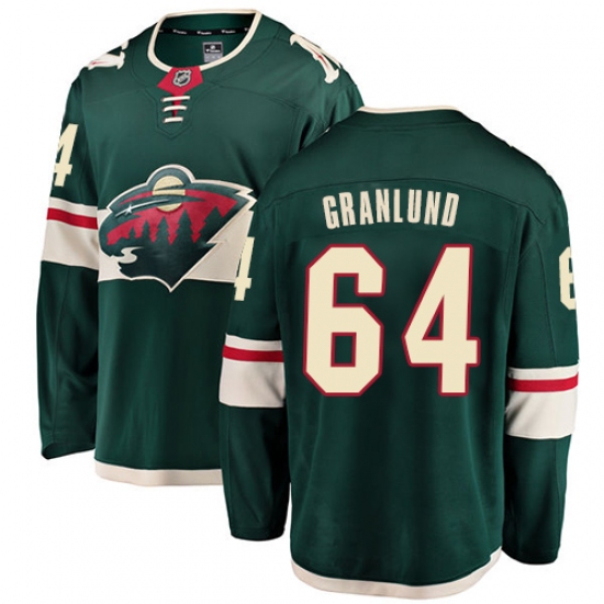 Men's Minnesota Wild #64 Mikael Granlund Fanatics Branded Green Home Breakaway NHL Jersey - Ujersey