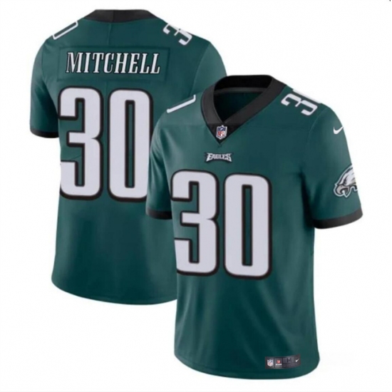Men's Philadelphia Eagles #30 Quinyon Mitchell Green 2024 Draft Vapor Untouchable Limited Football Stitched Jersey - Ujersey