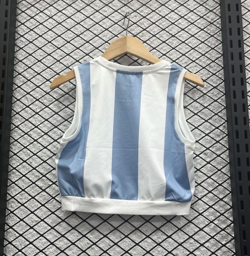 Argentina Soccer Jersey 50th Anniversary Women's Vest 2024 - U-jersey