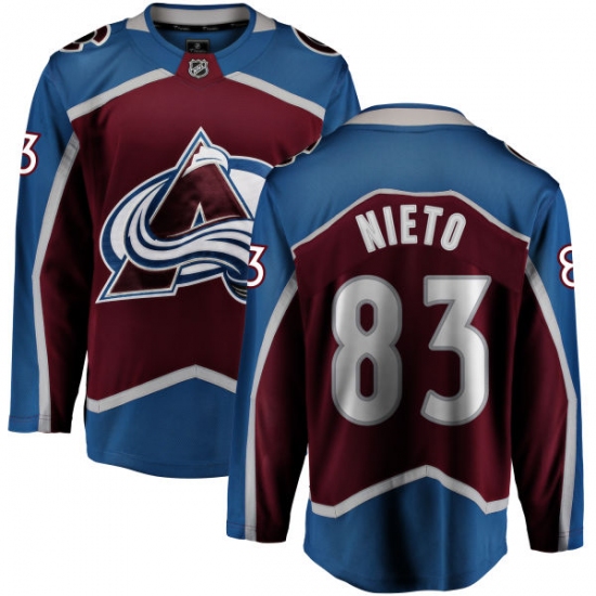 Men's Colorado Avalanche #83 Matt Nieto Fanatics Branded Maroon Home Breakaway NHL Jersey - Ujersey
